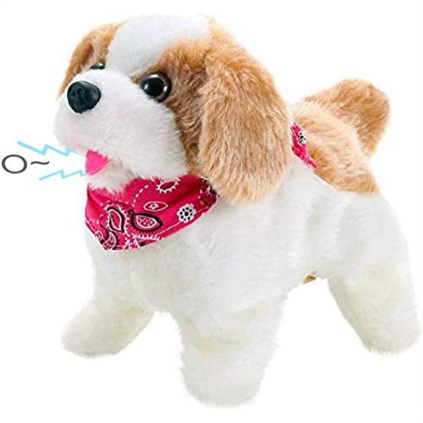 Liberty Imports Flip Over Puppy - Pequeño perro mecánico que salta con pilas - Juguete volteador que da volteretas, camina, se sienta, ladra para niños pequeños y niños