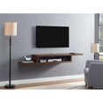 thumbnail image 3 of Martin Furniture Asymmetrical Floating Wall Mounted TV Console, Columbian Walnut -60inch, 3 of 4