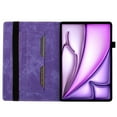 thumbnail image 2 of Allytech Flip Wallet Case for iPad Air 13-Inch M2 (2024), Auto Sleep/Wake, Pencil Holder & Card Slots, Lovely Pattern PU Leather Shockproof Slim Fit Kickstand Case - Purple, 2 of 7
