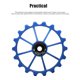 thumbnail image 3 of Cambio Trasero De Bicicleta Profesional De 18T, Rodamiento De Cerámica Ligera, Rueda Jockey, Polea De Cambio Trasero, Rueda De Guía De Polea De Aleación De Aluminio Para Bicicletas De Montaña Vogacara OD009745-02, 3 of 5