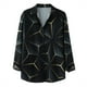 thumbnail image 1 of Chaqueta casual de camisa de solapa estampada a cuadros estampada en contraste para hombre Pompotops  oipoqjl12658, 1 of 7