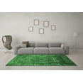 thumbnail image 3 of Ahgly Company Indoor Round Oriental Emerald Green Industrial Area Rugs, 5' Round, 3 of 4