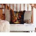 thumbnail image 3 of Carolines Treasures DAC4159PW1414 14 x 14 in. Siberian Husky & Santa Claus Throw Pillow, 3 of 5