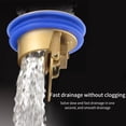 thumbnail image 6 of Brass One-Way Drain for Bathroom and Kitchen Floor Drains - Odor Prevention Device - 1 Pack, 6 of 9
