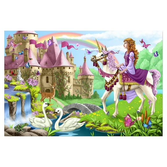 Melissa & Doug Fairy Tale Castle Jumbo Jigsaw Floor Puzzle (48 pcs, 2 x 3 feet) - FSC Certified