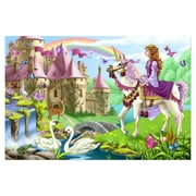 Melissa & Doug Fairy Tale Castle Jumbo Jigsaw Floor Puzzle (48 pcs, 2 x 3 feet) - FSC Certified