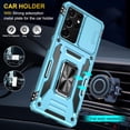 thumbnail image 6 of Case for Galaxy S21 Ultra, Slide Lens Protective Case Shockproof Impact Resistant with Kickstand Cover Case for Samsung Galaxy S21 Ultra 4G/5G 6.8 inch Blue, 6 of 12