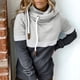 thumbnail image 5 of Gibobby Mujeres S Sudaderas con capucha Camisa de color femenino que coincide con la camiseta de Tops Pullover Hoodies Fashion Casual Top Suatershirt Pullover Turtleneck Top Shirt （Gris， S), 5 of 5