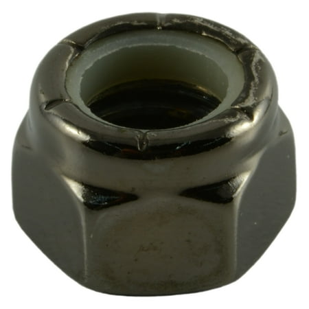

7/16 -14 Black Chrome Nylon Insert Lock Nuts (4 pcs.)