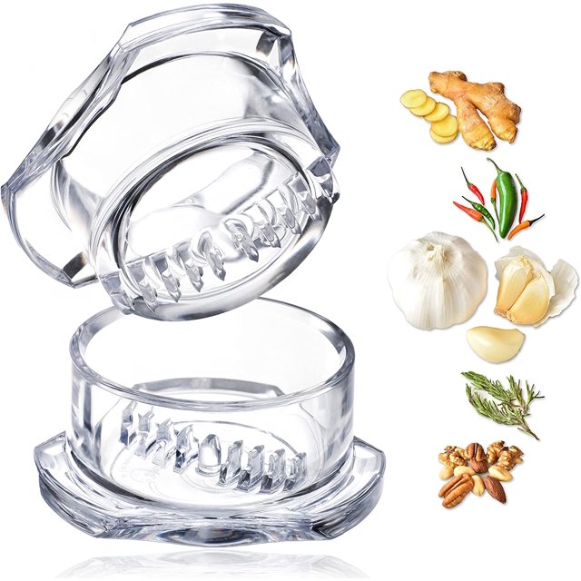 Garlic Twister 4th Gen - Jengibre, hierbas, nueces, ajo - Picadora de mano para cocina, ¡fácil de limpiar!