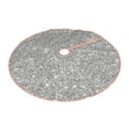 thumbnail image 2 of Kll Glittersilver Christmas Tree Skirt 30",Party Decorations Farmhouse For Christmas Decorations Holiday Party, 2 of 8