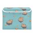 thumbnail image 7 of Yayeee Collapsible Cube Storage Bin with Lid Fabric Closet Decorative Basket with Handles, Cartoon Capybaras, 7 of 7