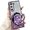Purple, variant on for Samsung Galaxy Z Fold 6 Case with Magnetic Kickstand,Cute Electroplate Plating Bling Glitter Slim Protective Phone Case, Flowing Liquid Ring Stand for Samsung Z Fold 6 (Silver)