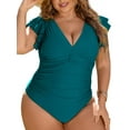 thumbnail image 5 of Verno Fashion by Verno Fashion Bathing Suit One Piece Tummy Control Swimsuit (Girl's Plus), 5 of 13