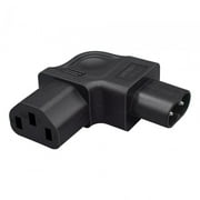 Colcolo IEC320 C8 to C13 ,Left Bending Design Power Plug , Power Adapter, High Performance, Shaped Male to C13 Female