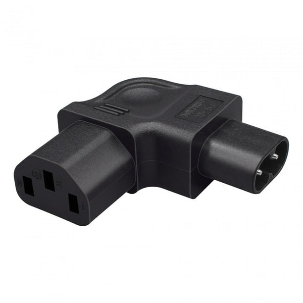 Enchufe de corriente alterna IEC320 C8 con diseño de curvatura izquierda a figura C13, macho en forma de 8 a hembra C13