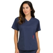 Med Couture Women's Signature V-Neck Solid Scrub Top