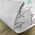thumbnail image 5 of Ambesonne Abstract Art Place Mats Set of 4, Jumping Dolphins, Standard Size, Multicolor, 5 of 6