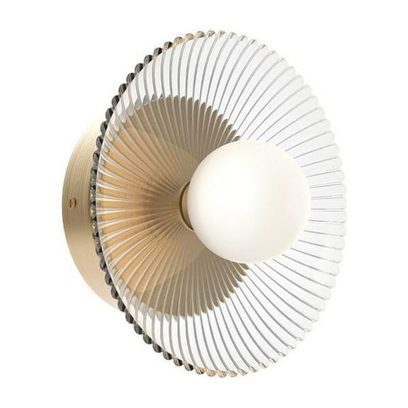 WV417510BGCR-Alora Lighting-Hera - 9W LED Bath Vanity-9 Inches Wide-Brushed Gold Finish