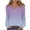 Purple, variant on Loopsun Womens Winter Tops, Long Sleeve T Shirts for Women, Women's Fashion Printed V-Neck Buttoned Long Sleeve Pullover Top Watermelon Red, XL