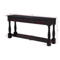 thumbnail image 2 of Best Master Furniture Delphina Rectangle Transitional Console Table with 3 Drawers, Espresso, 2 of 4