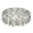 thumbnail image 2 of Bamboo Chinese Style Minimalist Waterproof Tablecloth Table Decoration Round Table Cover for Kitchen Wedding Home Dining Room, 2 of 5