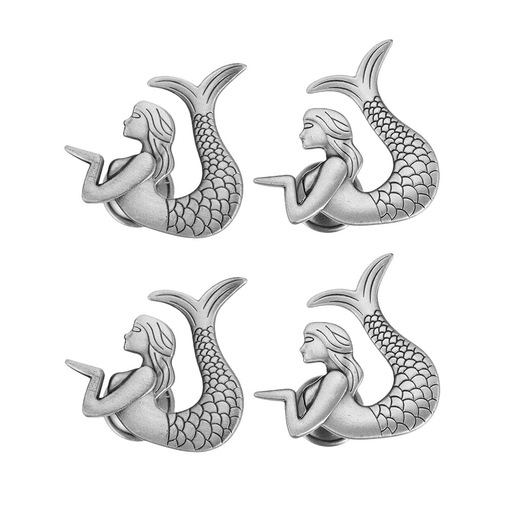 Knob Drawer Pulls Cabinet Furniture Beach Decorative Retro Silver Knobs Metal Hardware Handles Door CabinetKnobshandles