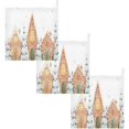 thumbnail image 7 of SKYSONIC Cute Gingerbread House Baby Muslin Washcloths Face Towel, 3 PCS Christmas Watercolor Snow Burp Cloths Cotton Wipes Infant Wash Cloth for Newborn Boys Girls 12"x12", 7 of 7