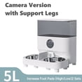 thumbnail image 1 of Tuya 5L Automatic Pet Feeder with Camera Timing Smart Cat & Dog Feeder WiFi Intelligent Food Dispenser Dual Stainless Steel Bowl ShopWise Round, 1 of 12