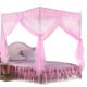 thumbnail image 2 of Cortina de cama de lujo Princess con 3 aberturas laterales, dosel, mosquitera (talla S), 2 of 10
