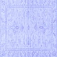thumbnail image 1 of Ahgly Company Machine Washable Indoor Square Oriental Blue Traditional Area Rugs, 5' Square, 1 of 4