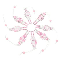 8 Pcs Nutcracker Pendant Ornaments Christmas Decor for Tree Pink