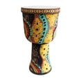 thumbnail image 4 of Tambor Djembe Tambor africano Juguetes sensoriales educativos Juguete de ritmo Percusión musical Vistoso, 4 of 8