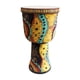 thumbnail image 4 of Tambor Djembe con correa de transporte, juguete educativo sensorial, ligero y portátil de PVC. Vistoso, 4 of 9