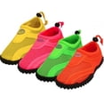 thumbnail image 2 of Kids NEON Water Shoes Lightweight Non-Slip Aqua Socks Shoes for Beach Walking Boys Girls Sizes 11-4. WE RECOMMEND TO BUY 2 SIZES UP., 2 of 5