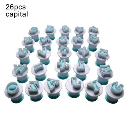 

New Number Letters Cake Mould Fondant Sugar Craft Cookies Plunger Decorating Tools