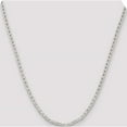 thumbnail image 5 of Sterling Silver 3mm Flat Anchor Chain (20 X 3) Made In Italy qan080-20, 5 of 5