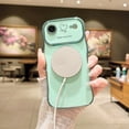 thumbnail image 4 of Zonrw Para Iphone 17 Air Funda Magnética Para Mujeres Y Niñas, Suave Y Lindo Marco De Onda, Forma Rizada, Corazón De Amor, Chapado De Lujo, Compatible Con Magsafe A Prueba De Golpes, Contraportada De, 4 of 5
