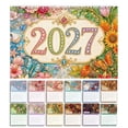 thumbnail image 3 of DIY Diamond Art HAPPY NEW YEAR 2027 Hanging Calendar Kit, Relaxing Handmade Craft Set for Adults, Complete Accessory Pack, Artistic 12‑Page Monthly Planner for Home Wall Ornament, 3 of 4