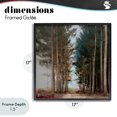 thumbnail image 4 of Stupell Industries Modern Tall Trees Pathway Black Framed Giclee Art, 17 x 17, by Kim Curinga, 4 of 8