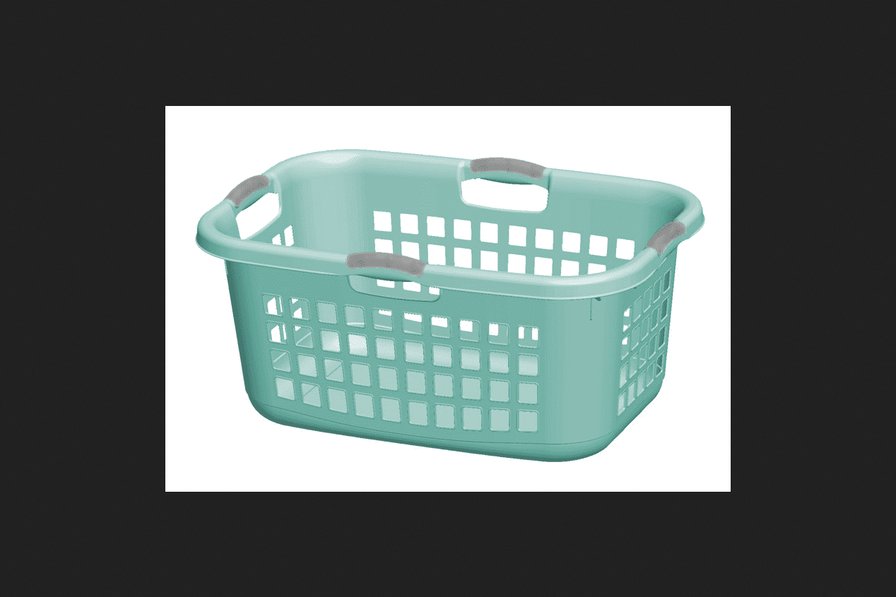 Sterilite Green Plastic Laundry Basket 2 bushel