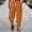 Orange, variant on YHAJDS Men Linen Drawstring Pants Solid Color Lightweight Breathable Summer Casual Bottoms