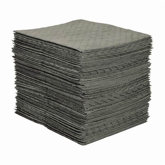 CONDOR 436M72 Absorbent Pad, Absorbs 26 gal. Universal, PK 100 ,Gray