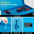 thumbnail image 6 of Ktaxon 2 in 1 Rolling Tool Chest Storage Cabinet, Mechanic Tool Organizer Box, w/5 Drawers, Blue, 6 of 7