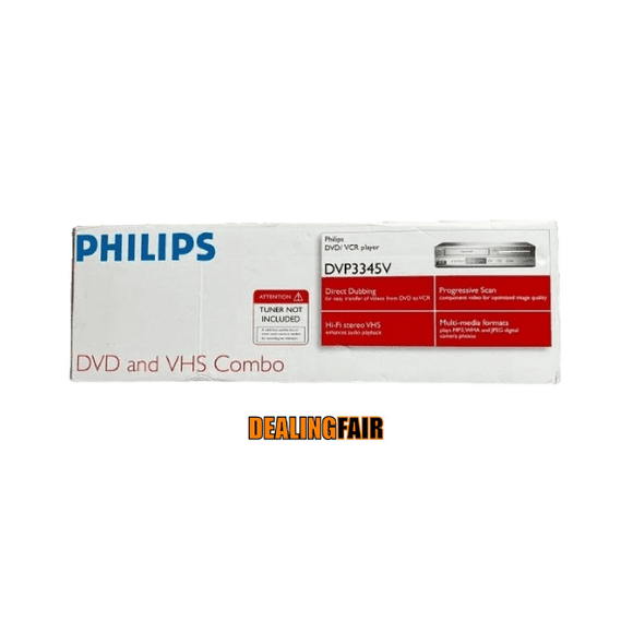 Philips DVP3345VB DVD/VCR Combo (New)
