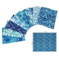 thumbnail image 5 of Soimoi 8 Pc Fat Quarter Bundle,Asian BatikPrint 18"x 22"DIY Patchwork-100% CottonPre-Cut Quilting Fabric Medium Blue, 5 of 7