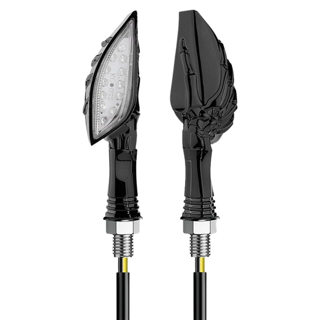TopOne 2pcs Motorcycle Turn Signal Lights Indicators 12V Daytime Running Lights Waterproof Universal for Motorbike Scooter