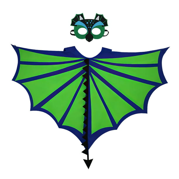 Disfraz De Dinosaurio Easy Wear Kids Festival Dragon Cosplay Cómodas Alas Para Niños Y Decoración De Máscara Para Niños De 3 A 9 Años Speravity HA016168-00