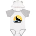 thumbnail image 3 of Inktastic Wolf Wilderness Mountains Moon Boys or Girls Baby Bodysuit, 3 of 5
