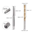 thumbnail image 2 of Unique Bargains 3/16-24 UNC Straight Flute Thread Tap and 3.7mm Twist Drill Bit Set, Titanium Plated 6542 High Speed Steel Drilling Bit Machine Threading Tap, 2 of 6
